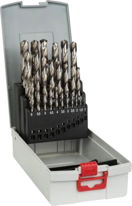 BOSCH	علبة بنط حدادى مسنونة 25 قطعة من 1 مم الى 13 مم	2608587017