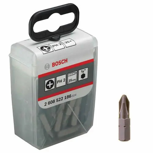 BOSCH	باكت سنون مفكات 25 قطعه PH2 * 25 MM	2608522186