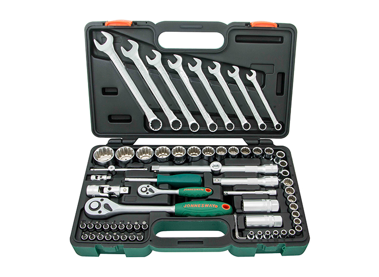 JONNESWAYS68H2468Sطقم لقم  1/4 &1/2 بوصه ومفاتيح 68 قطعه