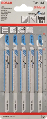 BOSCH	سلاح منشار اركيت مرن للحديد 5 قطع T318Af	2608634241
