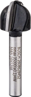 BOSCH	بنطة راوتر  لتخديد التجاويف الدائريه 6 مم اجمالى الطول 45 مم	2608628452