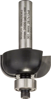 BOSCH	بنطة راوتر لتخديد التجاويف الدائريه 8 مم اجمالى الطول 54 مم	2608628363