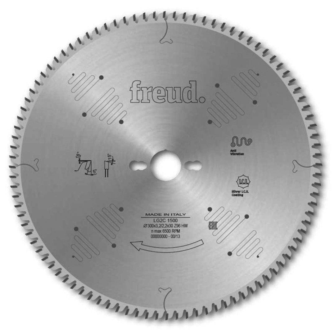 سلاح منشار لقطع الاخشاب 96 سنة 12 " موديل LG2C 1500 - FREUD