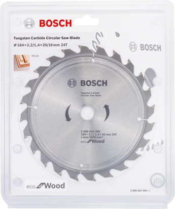 BOSCH	صينية منشار 7.25 بوصة  للخشب 24 سنة Eco Line	2608644398