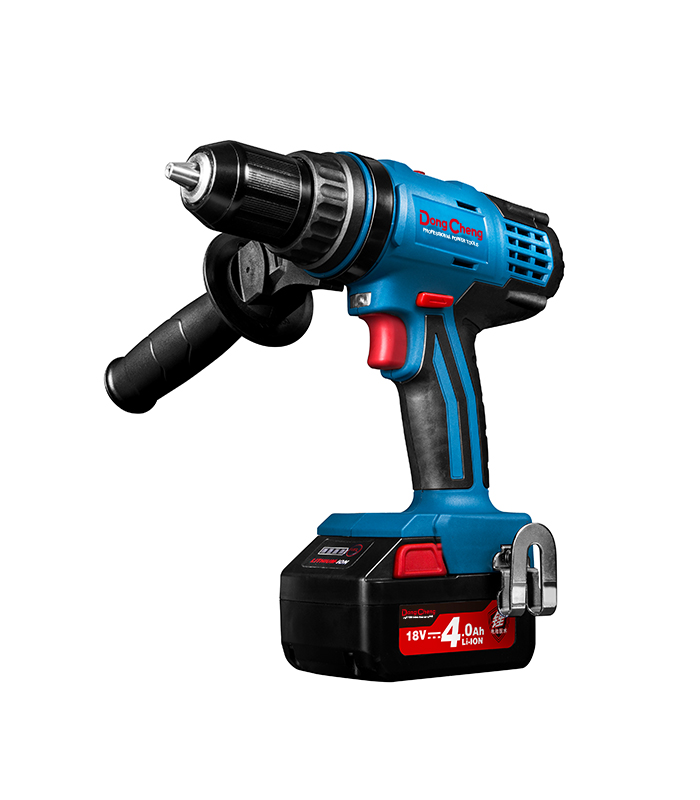 DongChengDCJZ13شنيور بطارية 16 مم - 18 فولت 4 امبير عزم 70 نيوتن - 2 بطارية