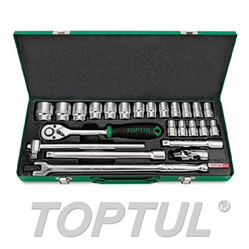 TOPTULGCAD2404طقم لقم رباط 24 ق مربع 1/2"  مشرشر