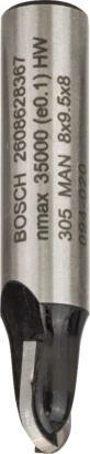BOSCH	بنطة راوتر لتخديد التجاويف الدائريه 8 مم اجمالى الطول 40 مم	2608628367