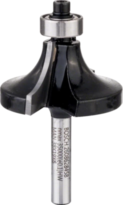 BOSCH	بنطة راوتر لتدوير الحواف قطر 6 مم - اجمالى الطول 60 مم	2608628458