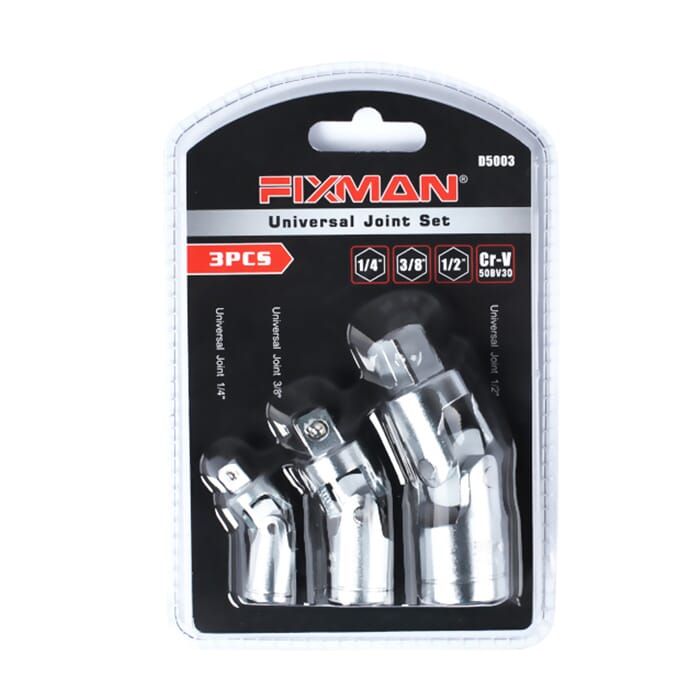 fixman D5003طقم وصلات مفصليه 3 قطع 1/4-1/2-3/8
