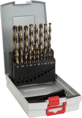 BOSCH	علبة بنط كوبلت 19 قطع من 1 مم الى 10 مم	2608587014