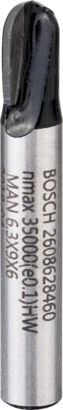 BOSCH	بنطة راوتر  لتخديد التجاويف الدائريه 6 مم اجمالى الطول 40 مم	2608628460