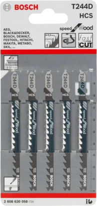 BOSCH	سلاح منشار اركيت للخشب قطعيه دائريه و خشنه 5 قطع DT244	2608630058