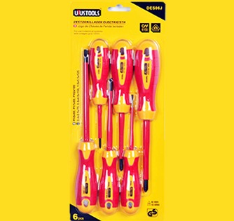 UYUTOOLSDES06Jطقم مفك كهربائى 6 ق 1000V