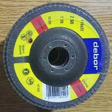 DEBOR	AT1002	قرص صنفرة مروحية 4.5" ستانلس خشانة 60