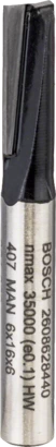 BOSCH	بنطة راوتر للتجاويف المستقيمه قطر 6 مم - اجمالى الطول 48 مم	2608628440