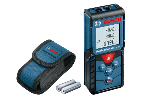 BOSCH GLM 40 جهاز قياس مسافات ومساحة وحجم  40 متر  