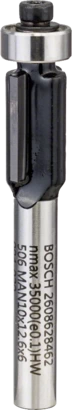 BOSCH	بنطة راوتر لتشذيب الرقائق قطر 6 مم - اجمالي الطول 56 مم	2608628462