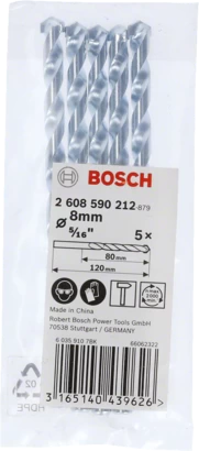 BOSCH	بنطه كعب سليندر للخرسانه 8 مم * 120 مم	2608590212