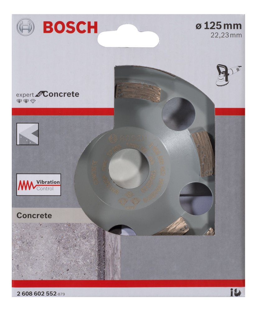 BOSCH	قرص الماظ 5 بوصه لتجليخ الخرسانه	2608602552