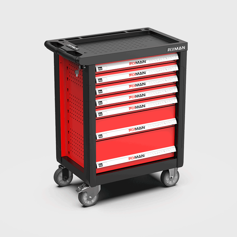 fixman F1RP7B تروللى عدة 7 درج فارغ 958*766*465 mm الون رمادى