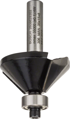 BOSCH	بنطة راوتر لشطف الحواف قطر 8 مم - اجمالى الطول 56 مم	2608628352