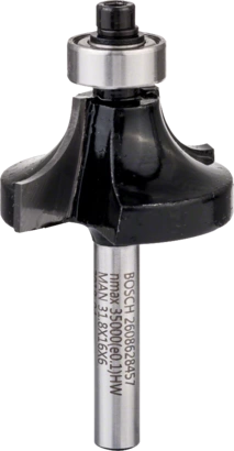 BOSCH	بنطة راوتر لتدوير الحواف قطر 6 مم - اجمالى الطول 57 مم	2608628457